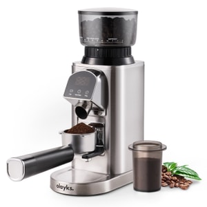 Conical Burr Coffee Grinder Electric 48 Settings Anti-Static Timer For Espresso/Drip/Press