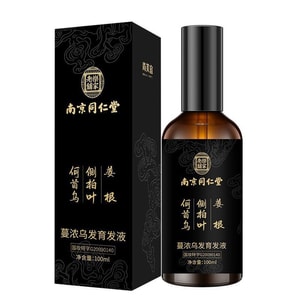 Mannan Black Hair Liquid 100ml anti-desiccating hair liquid Polygonum polygonum and Pleurella Angelica