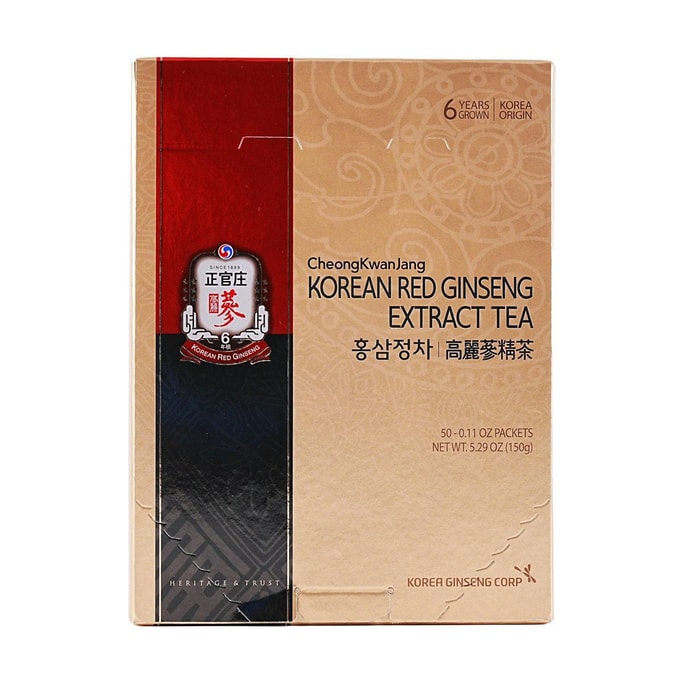 Korean Red Ginseng Extract Instant Tea, 50pks