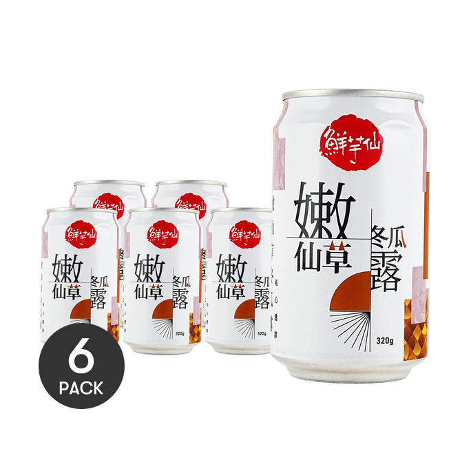 鲜芋仙 嫩仙草冬瓜露  320g *6【6份超值装】【清润爽口】【传统台湾风味甜品】