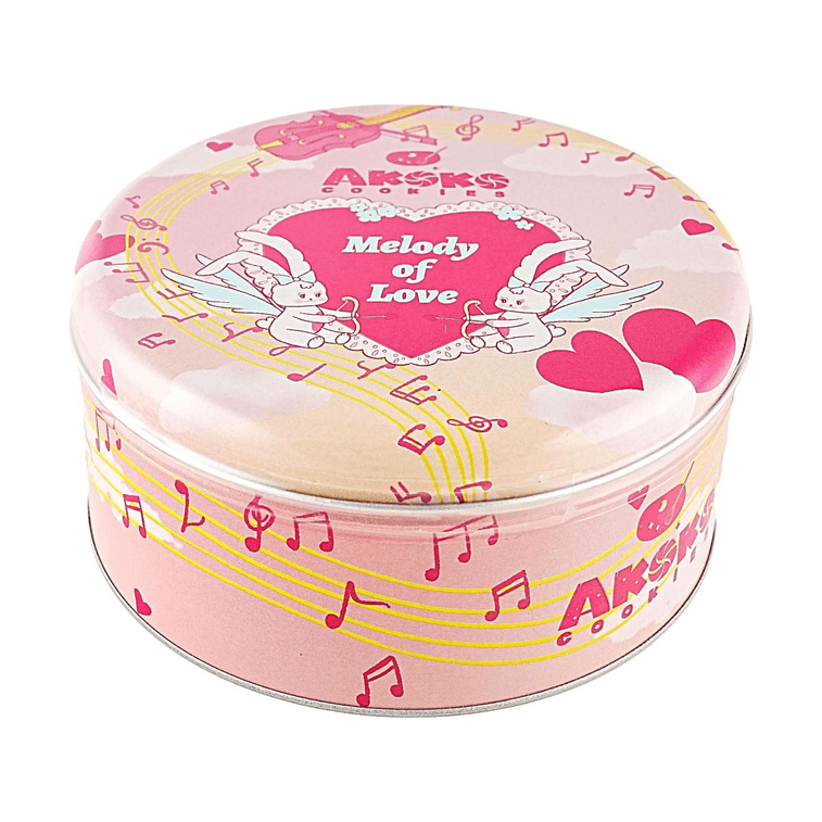 AKOKO 浪漫双拼曲奇 小花黄油曲奇饼干 原味+墨红玫瑰味 礼罐装 560g 【配料干净】【精致伴手礼】 5