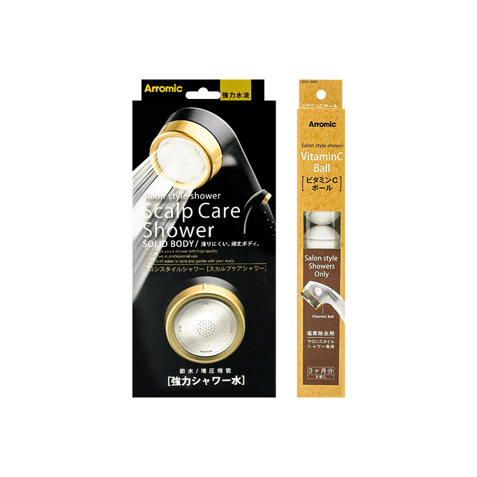 Salon Style Shower-Head Scalp Care+ Refill Vitamin C Ball 6 packs