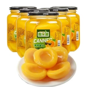 【中国からの直送】ヘルシーなその他の新鮮な黄桃缶詰フルーツ、複数のフレーバー、510g×1本、甘くて新鮮なフルーツ缶詰フルーツ、大容量ボトル、開封後すぐに食べられます