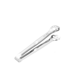 【中国直邮】Worth 304不锈钢冰夹冰块夹子方糖甜品面包夹食品水果夹烧烤肉夹柠檬夹 本色*1件