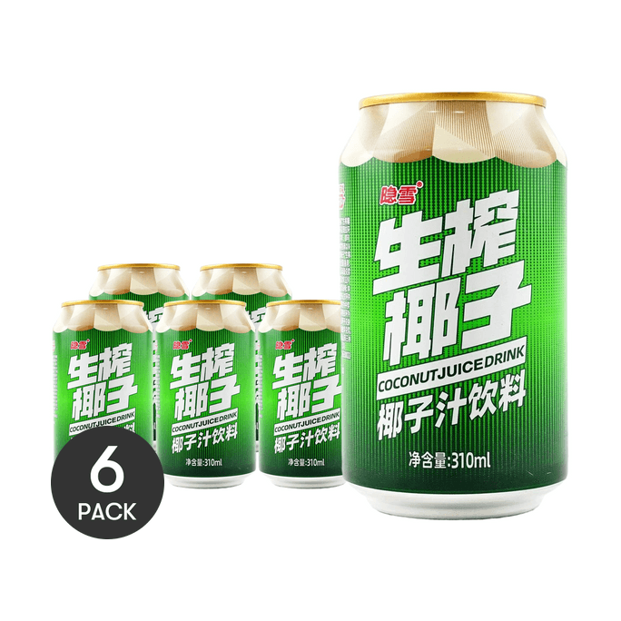 隱雪 生榨椰子汁 310ml *6【6份超值裝】【廣東風味】