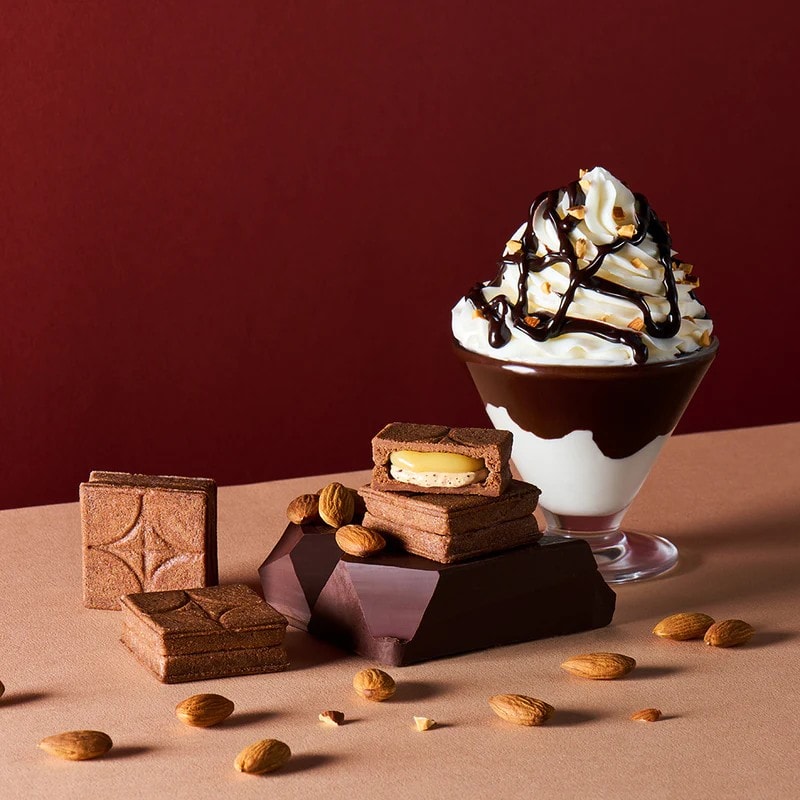 【日本直郵】 日本 press butter sand 超人氣網紅餅乾 巧克力杏仁 奶油夾心餅乾 3枚裝