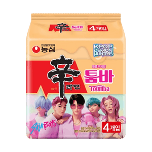 Kpop デーモンハンター 辛ラーメン トゥーンバ スパイシークリーミー炒めインスタントラーメン 19.3オンス 【Netflix 限定版】