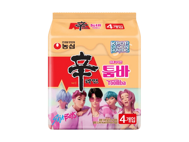 【限定版】K-POP デーモンハンターズ辛ラーメン&シールセット 農心ジャパン Kpop デーモンハンター 辛ラーメン トゥーンバ