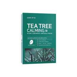 30 Days Tea Tree Calming Glow Luminous Ampoule Mask 25g 10 Sheets
