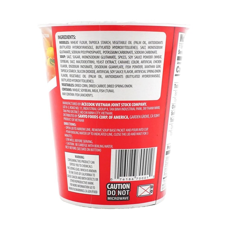 SAPPORO ICHIBAN Instant Cup Noodles Original Flavor, 2.19 oz 4