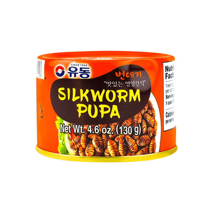 韓國YOO DONG 高蛋白即食蠶蛹罐頭 130g