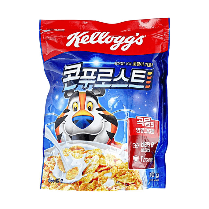 Frosted Flakes Cereal, 10.58 oz【69% Corn, 11 Vitamins & Minerals】