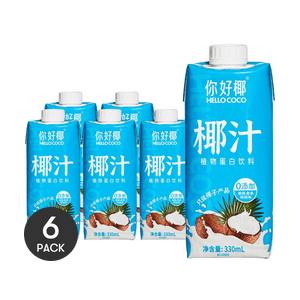Coconut Juice, 11.2 fl oz *6【6 Packs】