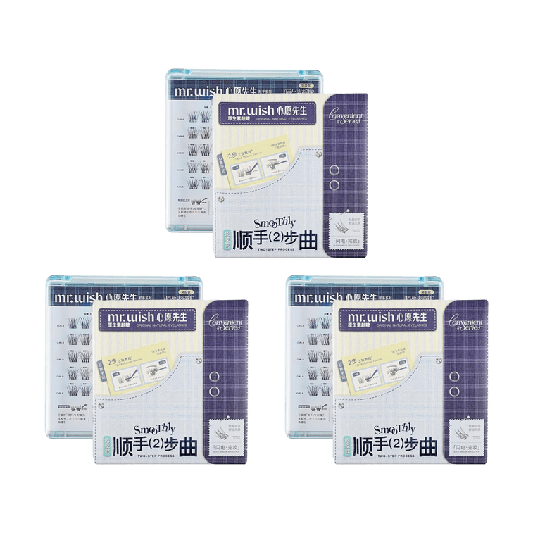 Convenient Series, Eyelash Clusters Glue-Free 40 Clusters*3 - For Sparse Or Short Eyelashes【Value Pack】 4