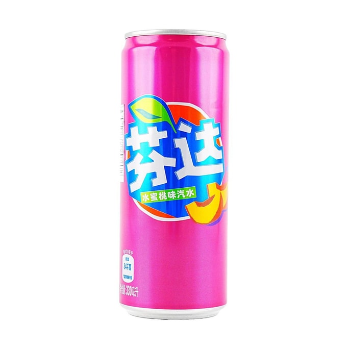 Fanta Peach Flavor Sparkling Water Cans Packing ,11.15 fl oz