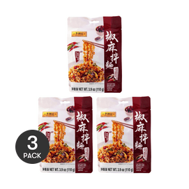 李锦记 椒痳拌面 宵夜速食面条 110g *3【3份超值装】【椒麻爽口 香弹劲道】