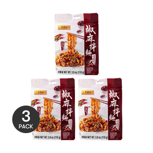 李锦记 椒痳拌面 宵夜速食面条 110g *3【3份超值装】【椒麻爽口 香弹劲道】