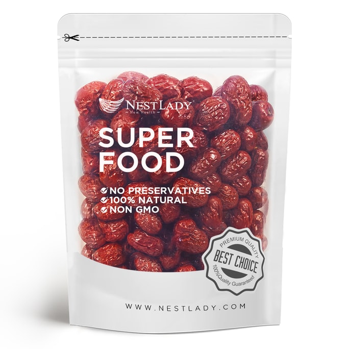 NESTLADY Jujube/Red Date Healthy Snacks No Preservative Non-GMO 100% Natural 1lb(454g)