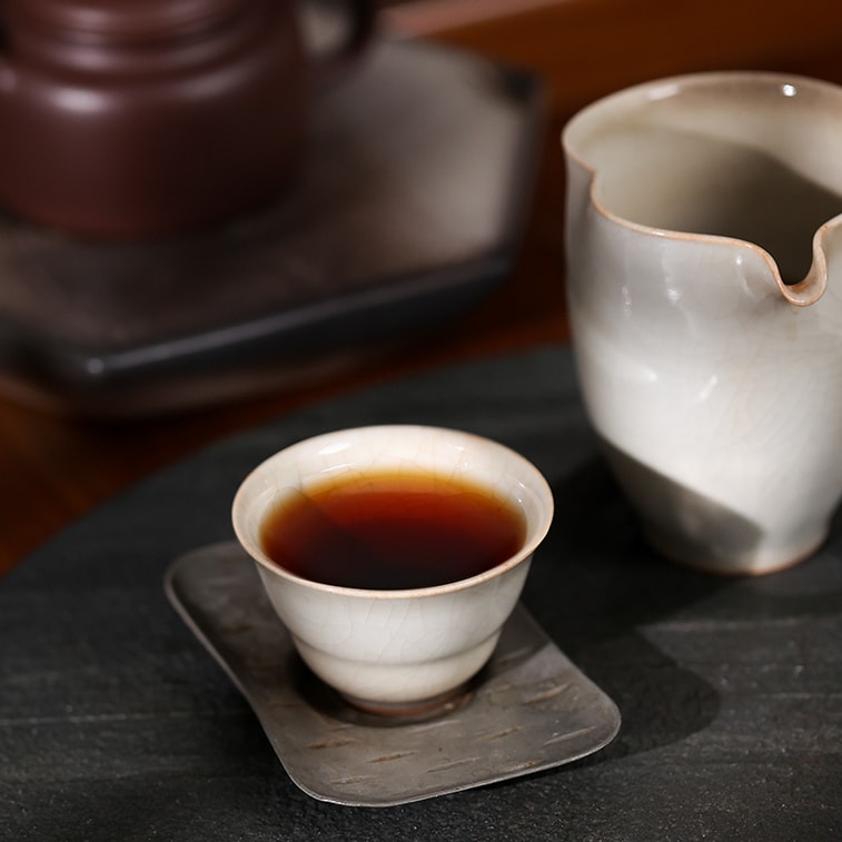 2010 Houde Ripe Pu-erh Tea Pieces, Premium Spring Harvest with Visible Golden Buds, Clean Aged Aroma, Rich Smooth and Warming Classic Shu Pu-erh 168g 5