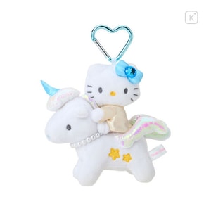 【日本直邮】 日本 SANRIO 三丽鸥 梦幻天马系列 爱心扣毛绒挂件 天马款【Hello Kitty】