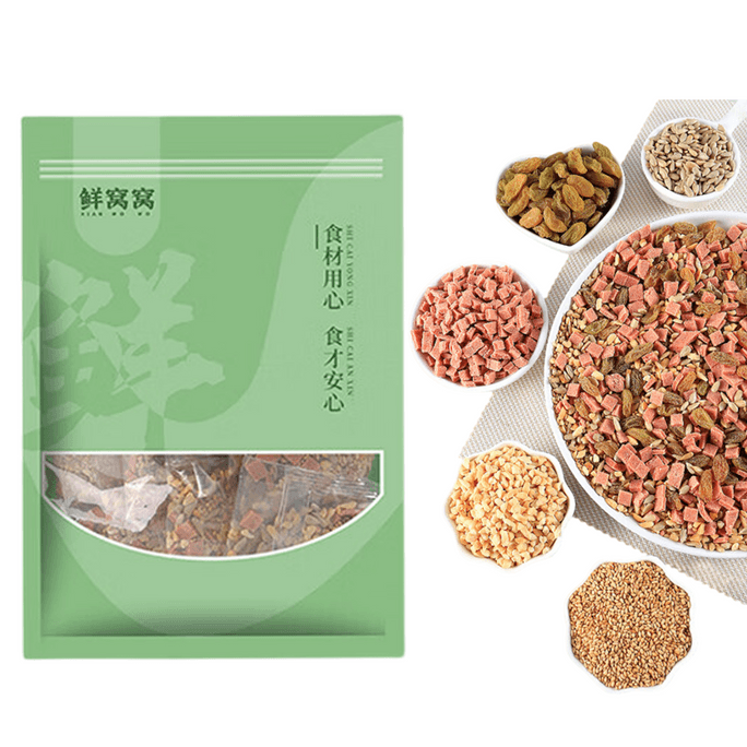 【中国直邮】 鲜窝窝 冰粉配料 葡萄干白芝麻瓜子仁花生碎山楂碎 清补凉烘焙原料30g*10包