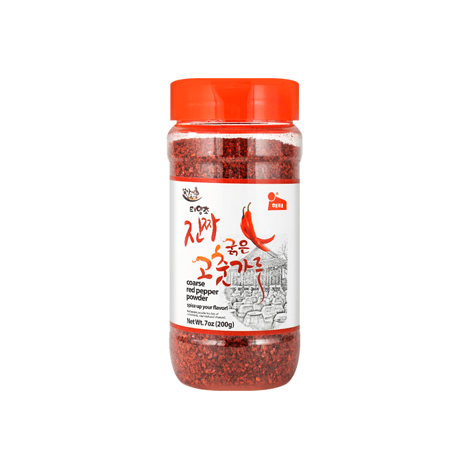 Hot Pepper Powder Coarse,Gochugaru, 7 oz