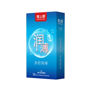 [중국 직배송] 하이시 하이누오 러브 러브 윤활 콘돔, 남성용 고윤활 콘돔, 10개입/박스