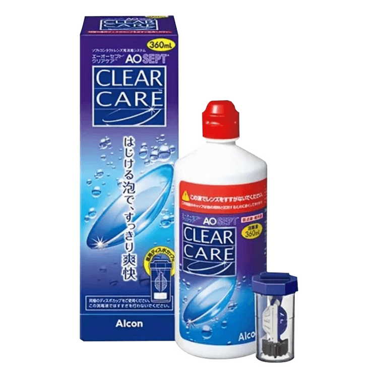 Clear Care Blue Hydrogen Peroxide Contact Lens Solution 360ML