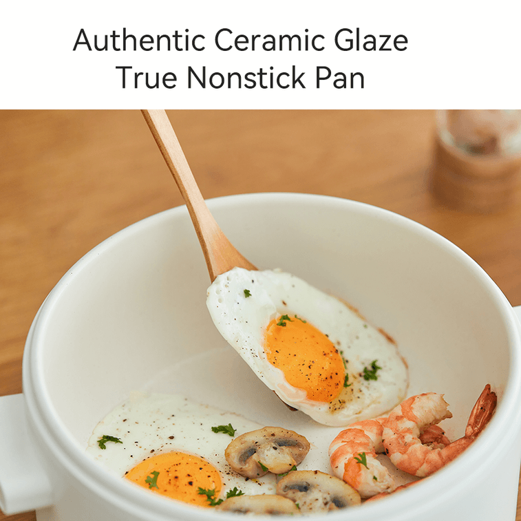 Electric Hot Pot with Steamer Basket – 2L Non-Stick Multi-Function Cooker | 100–120V | Perfect for Dorms & Small Spaces 10