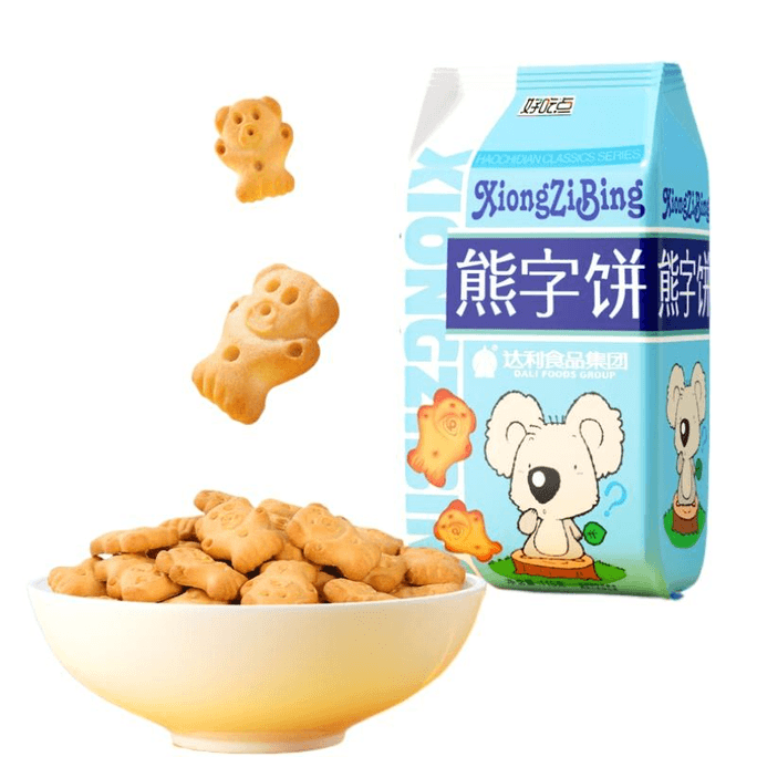 【中国直邮】好吃点 饼干熊字饼休闲儿童零食点心小吃115g*1包