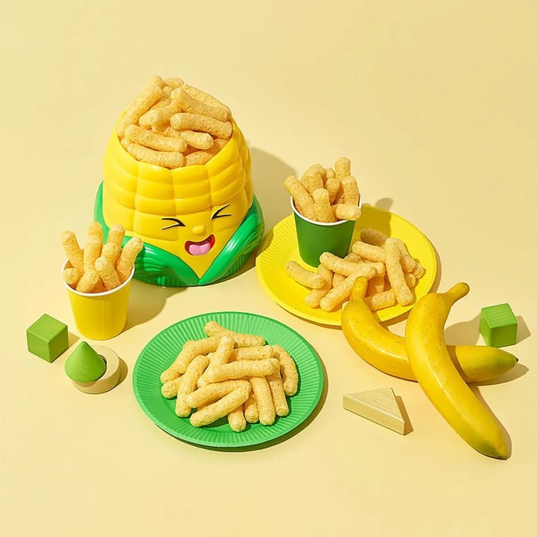 바나나 콘 스낵, 0.88 oz *2【2팩】【무첨가 아기 간식】 7