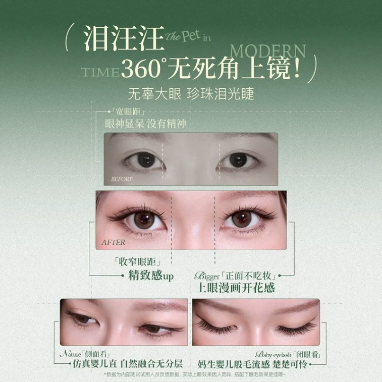 MR.WISH Modern Time Series Glue-Free False Eyelashes #Innocent Big Eyes Style 36 clusters/box 4