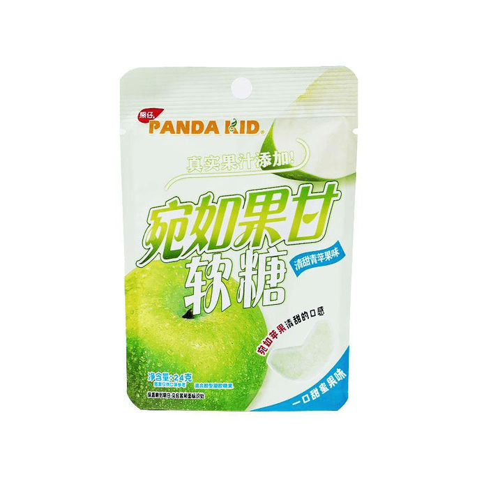 [중국 직배송] 곰돌이 모양 과일 & 청사과 맛 구미젤리 24g 1팩