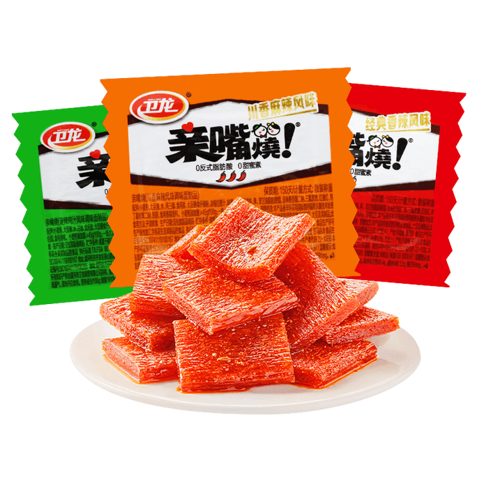 【中国直邮】 柠e购精选 卫龙 辣条亲嘴烧小面筋 麻辣味 30包
