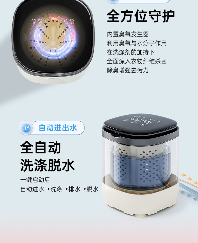 【中國直郵】 suanglng 110V伏內衣內褲洗衣機洗脫兩用小型家用衣物清洗機全自動 洗脫款 一台裝
