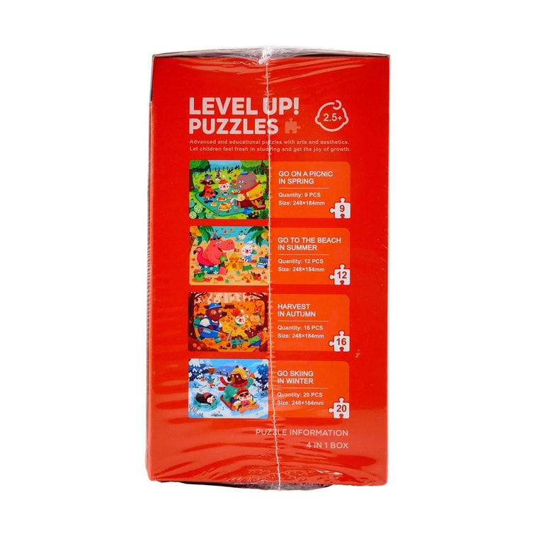 MIDEER彌鹿 兒童拼圖 大塊拼圖玩具 寶寶啟蒙益智玩具 2階森林裡的四季 建議2.5~3歲寶寶 7