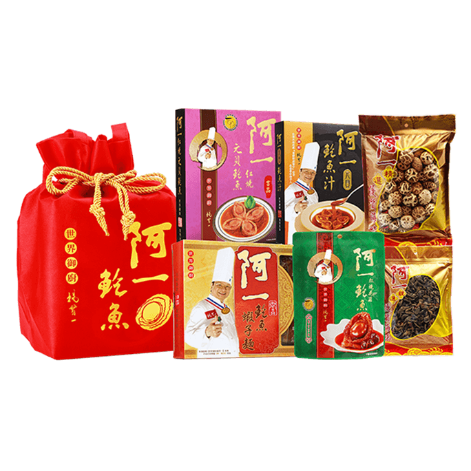 HK Ah Yi Lu Fortune Bag: Set of 6 Premium Seafood Delicacies