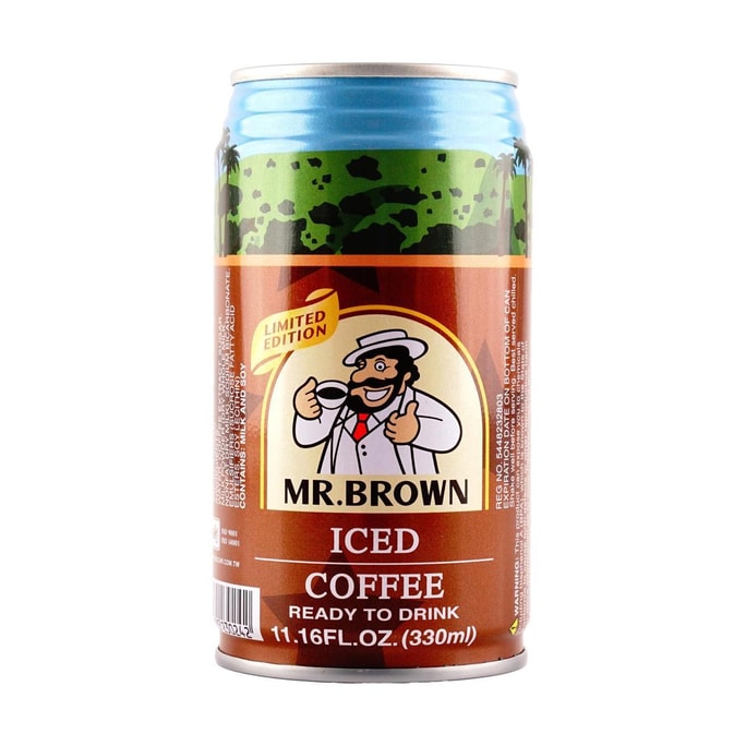 台湾MR.BROWN伯朗 原味咖啡 经典黑咖美式饮料 330ml【洛杉矶城市限定】