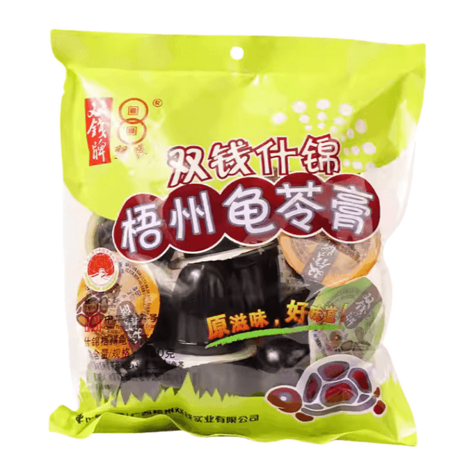 Shuangqian Brand Guangxi Wuzhou Assorted Guiling Jelly Cups, 360g/bag
