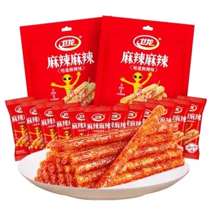 中国直邮 卫龙辣条 麻辣麻辣大面筋辣棒 小麻小辣 108g*1袋 约6小包