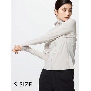 Women’s UV Protection Zip-Up Hoodie Light Gray Size S 1 Piece