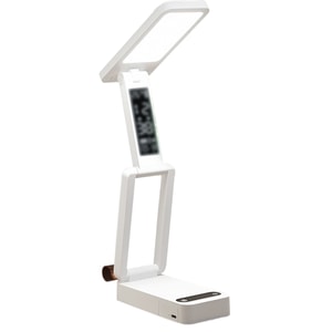 【中国からの直送】HSPM 目に優しい学習デスクランプ（寮用）、折りたたみ式充電式ナイトライト、長寿命バッテリー、時計型、4000mAh、充電式とコンセント式のデュアルユース、クリップ＋ケーブル付き（1個）