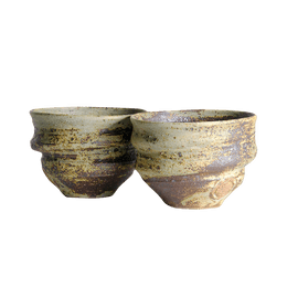 NINSHU Guest Bowl Japanese-style handmade tea bowl Kui 1 pair