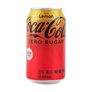 韩国COCA COLA可口可乐 零度可口可乐 柠檬味 355ml【0糖0卡】