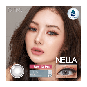 【中国直送】韓国製 O-LENS ネラ アッシュグレー 1日使い捨てコンタクトレンズ 小径 ナチュラルスタイル 10枚入り - $4.75 (475)