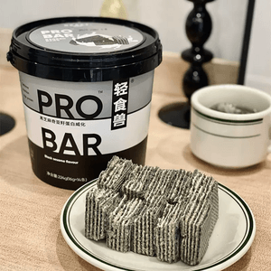 Barrel Packed Protein Wafer Bars High Fiber Meal Replacement Cookies Black Sesame Chia Seed Flavor 14 bars【3.9g Protein 