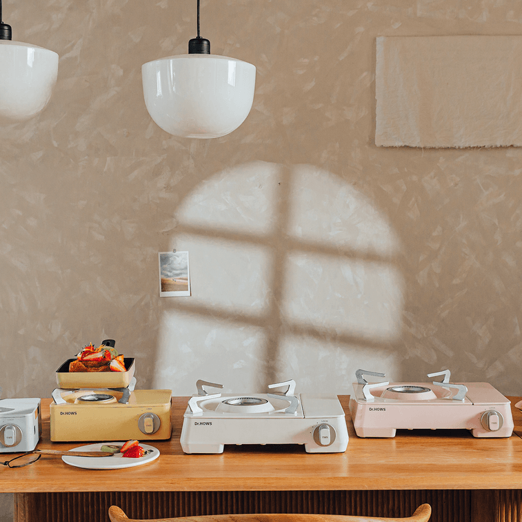 TWINKLE 미니 캠핑 스토브 버너 (휴대 케이스 포함), 레몬색 [8온스 부탄 연료 용기용] 5