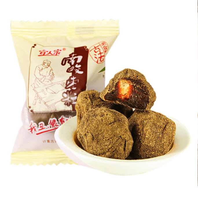 【中国直邮】 宜人家 农家自制五眼果休闲零食紫苏原味酸枣粒120g*1袋
