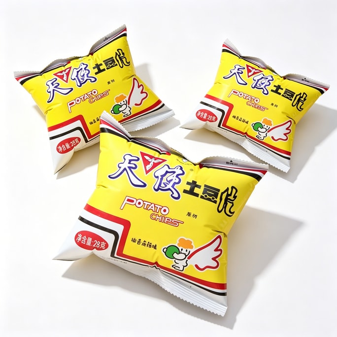 天使のポテトチップス 塩コショウ＆麻辣味 ポテトチップス フライドポテト 28g*3袋 スナック菓子 昔ながらのポテトチップス おやつ 【超絶品】【ドラマ鑑賞のお供に】