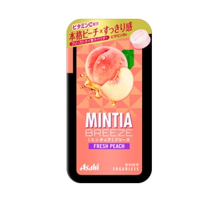 【日本直郵】 日本 ASAHI Mintia 無糖薄荷糖 桃子味 30大粒